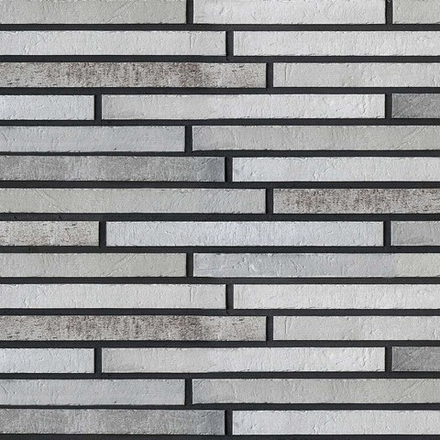 Плитка клинкерная фасадная Westerwalder Klinker Urban Long Grau WK123, 468х40х10 мм