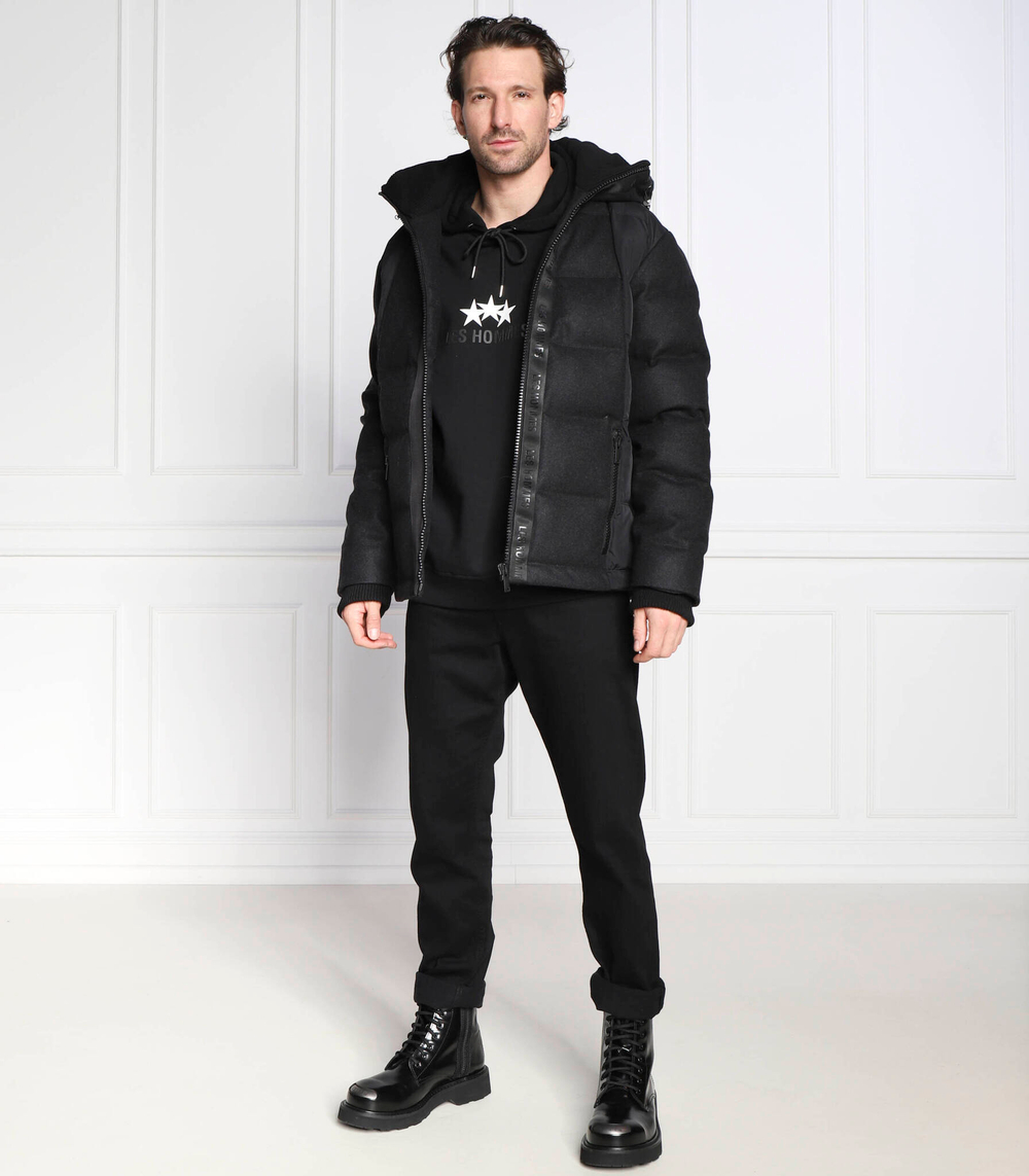 хлопковая куртка на подтяжках Les Hommes - черный(LF2281000212)