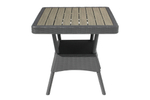 Стол пластиковый Элластик-Пласт Ola Dom 76x76см квадратный (антрацит)