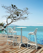 Стол пластиковый барный Siesta Contract Octopus Bar, белый