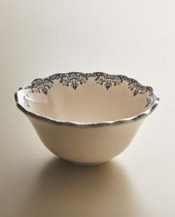 Zara Home миска из фаянса, цвет синий, 14 см · 8267/467