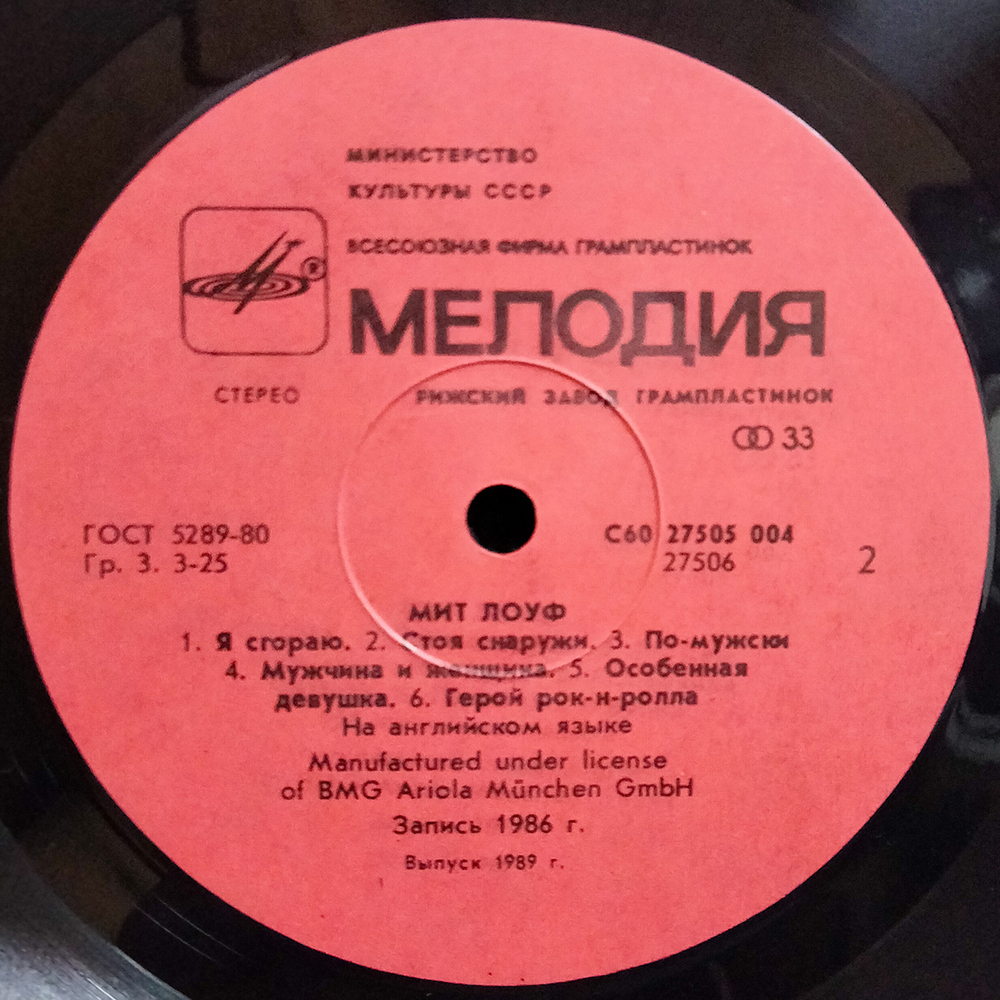 Meat Loaf / Blind Before I Stop (LP)