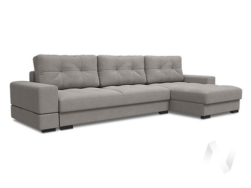 Диван угловой Полярис 3 (ДУ) LUMA 14 (серый)