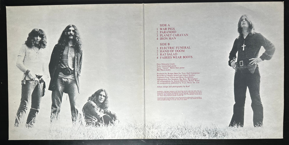 Black Sabbath ‎– Paranoid (Англия 1970г.)