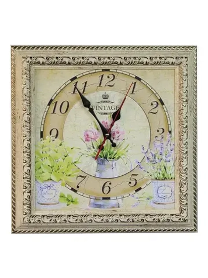 Часы настенные в винтажной раме "Прованс"