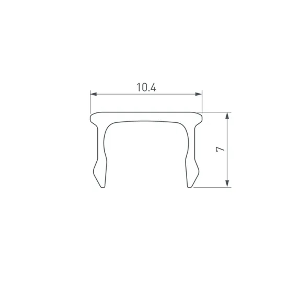 Экран ARH-PLINTUS-FANTOM-2000 Opal (Arlight, Пластик) 035644
