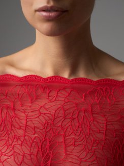 03-295 Кружево эластичное 22 см, красный 100