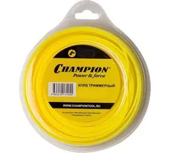Леска для триммера, звезда "d 1,3 мм/15м" (Champion) C7074