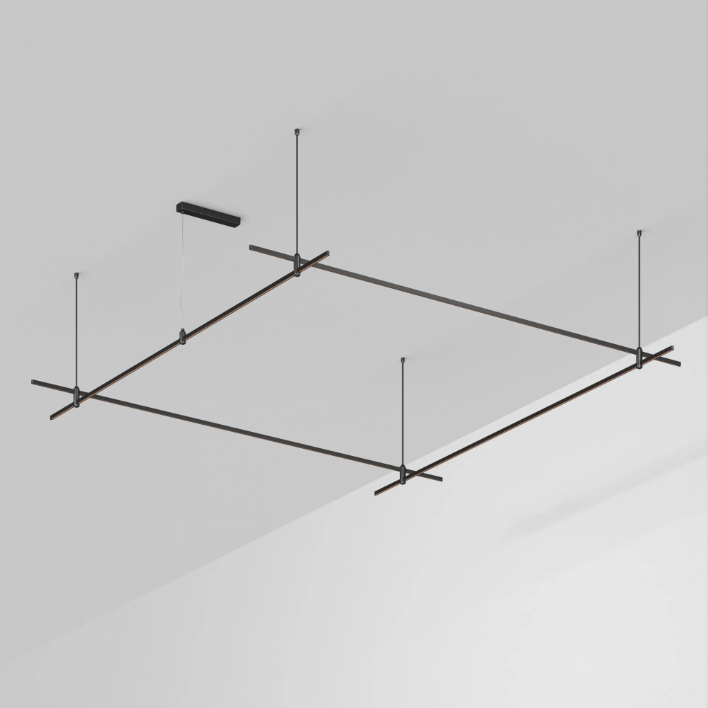 Основание ART-APRIORI-QUADRAT-ROD-800-3000x3000 (BK) (Arlight, IP20 Металл, 3 года) 048525