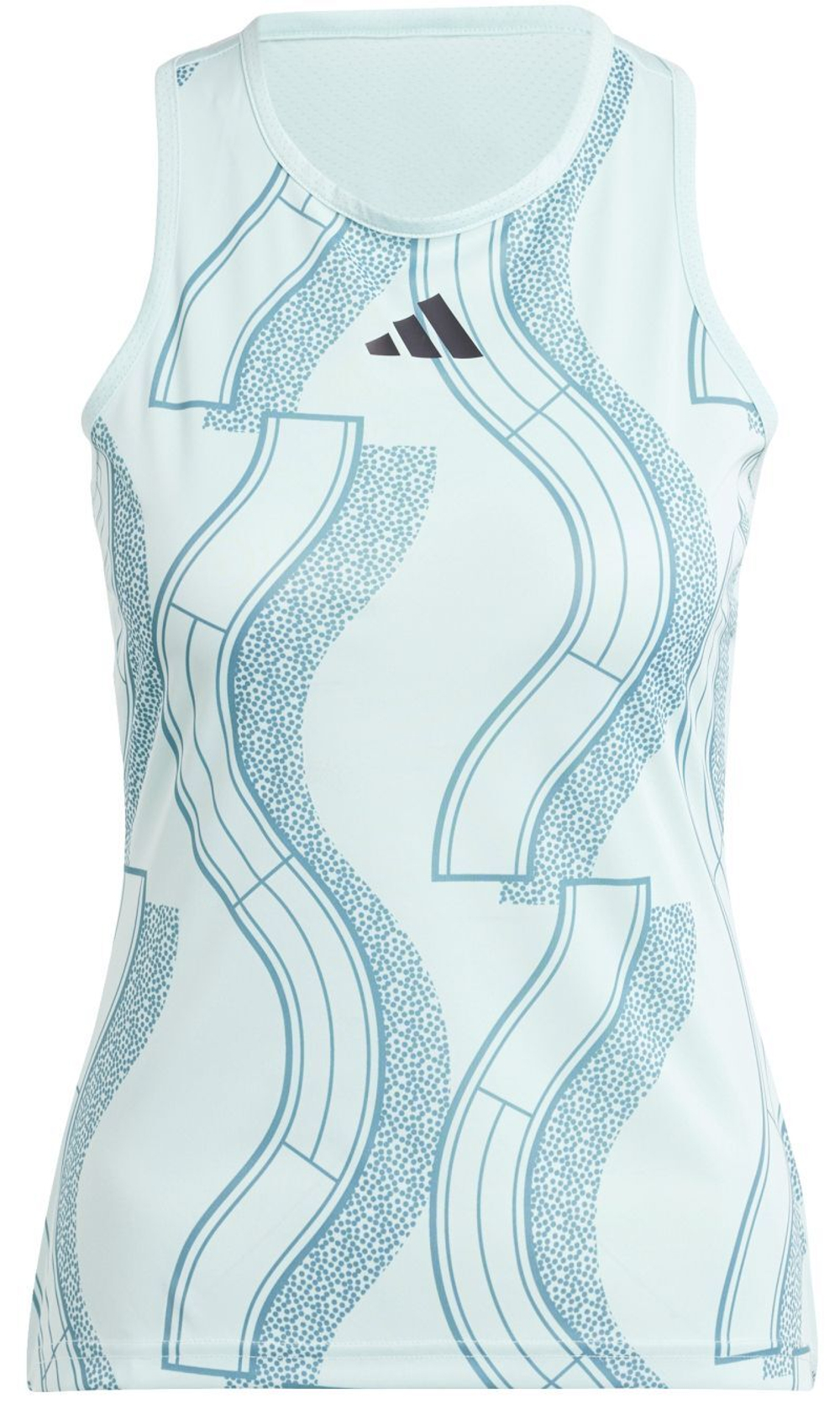 Женский топ теннисный Adidas Club Tennis Graphic Tank Top - semi flash aqua/arctic fusion