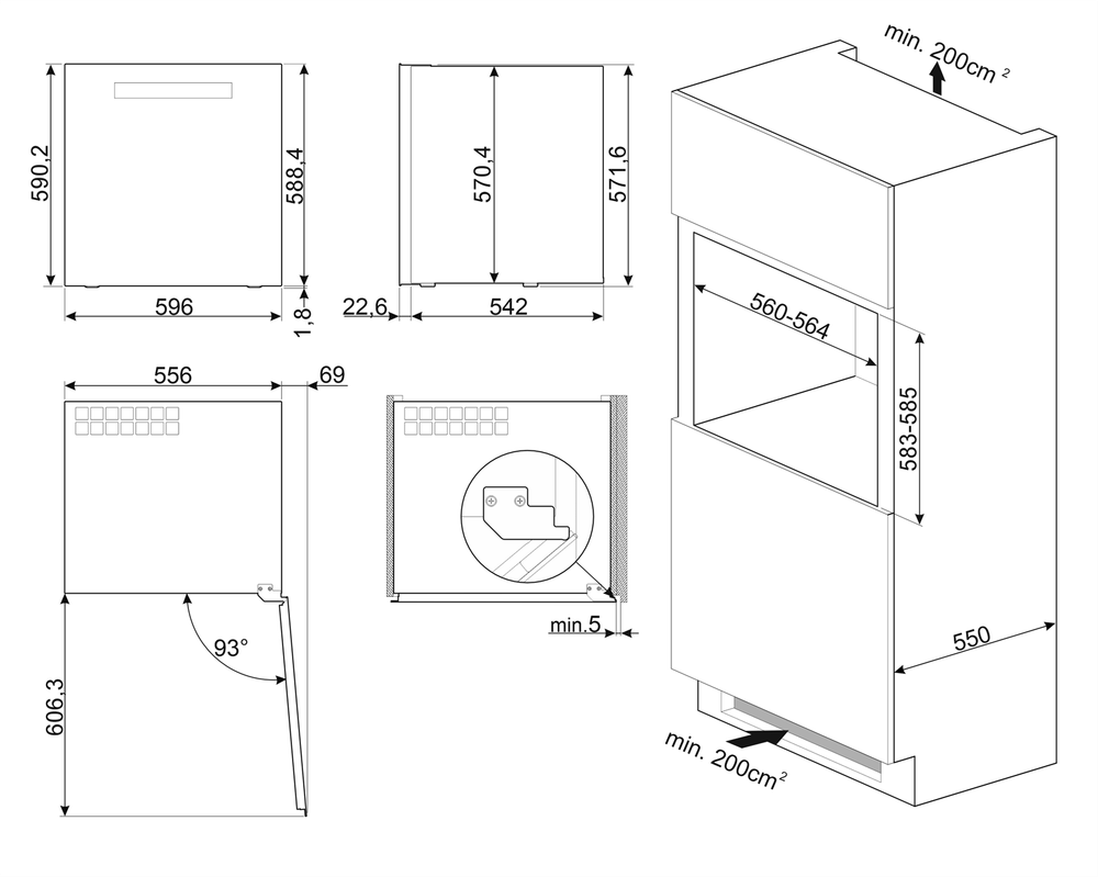 Винный шкаф Smeg CVI629NR3