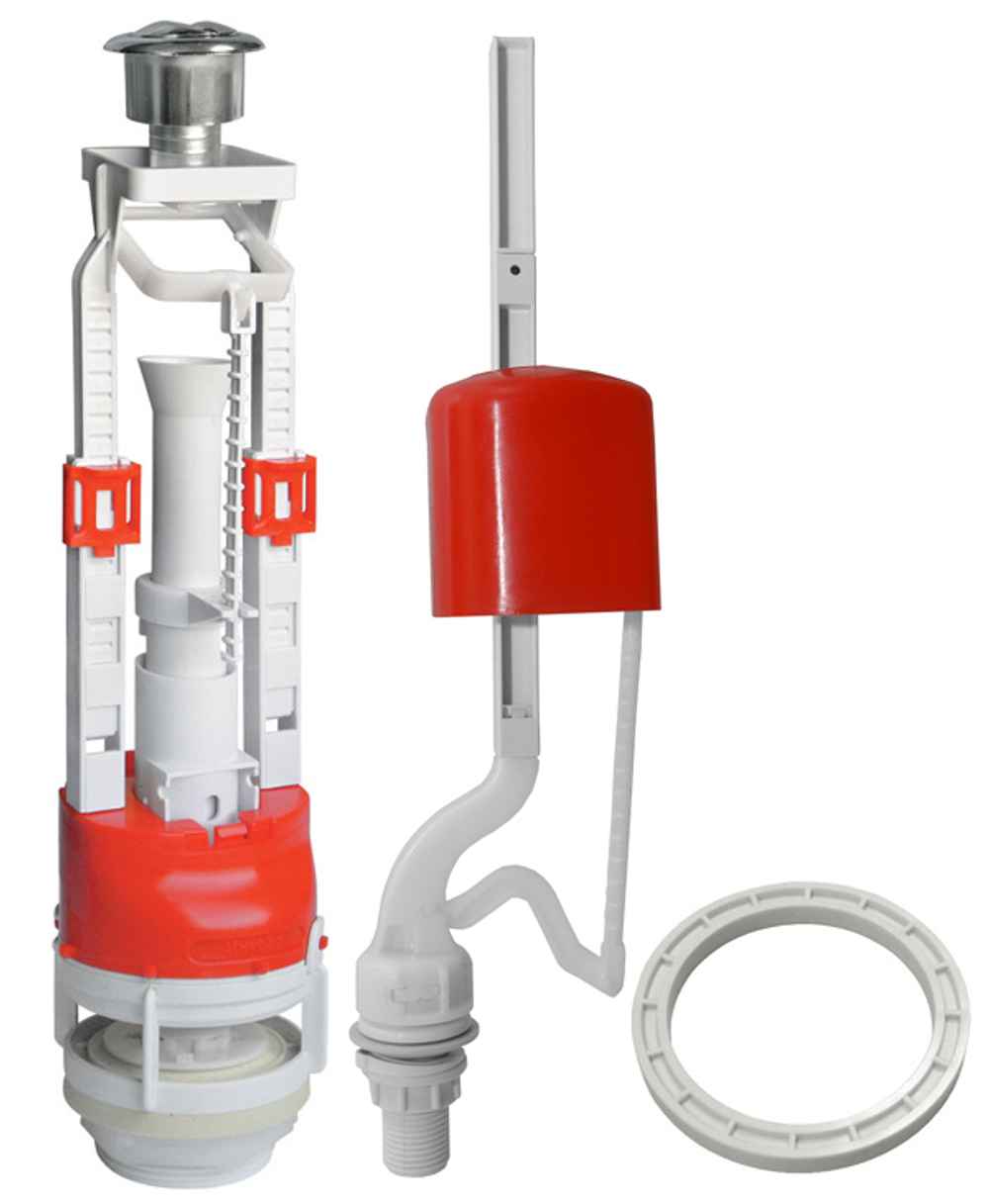 Арматура д/бачка ИНКОЭР  (2-ух кноп) с Ниж/под  (20/1шт)