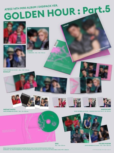 Альбом ATEEZ - GOLDEN HOUR : Part.5 (DIGIPACK UNIT Ver.)