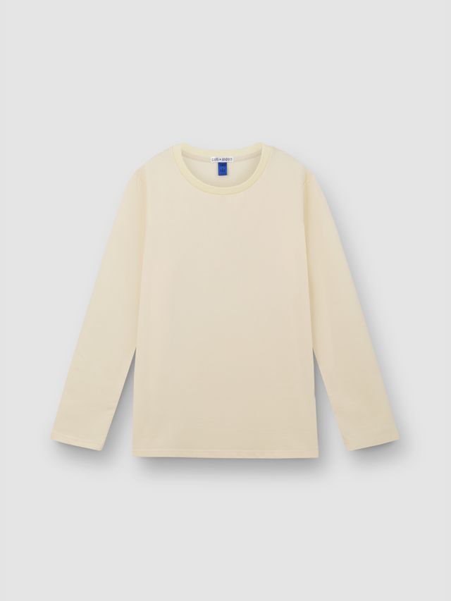 Лонгслив сливочного цвета