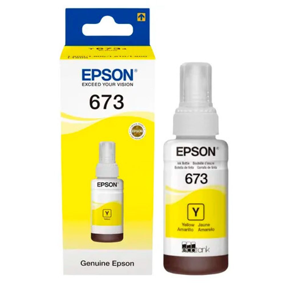 Контейнер EPSON T6734 с желтыми чернилами для L800