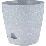 Горшок для цветов InGreen Amsterdam D110мм 0,65л с прикорневым поливом, светлый камень