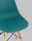 Eames Style DSW темно-бирюзовый пластик, стальной каркас, натуральный массив бука
