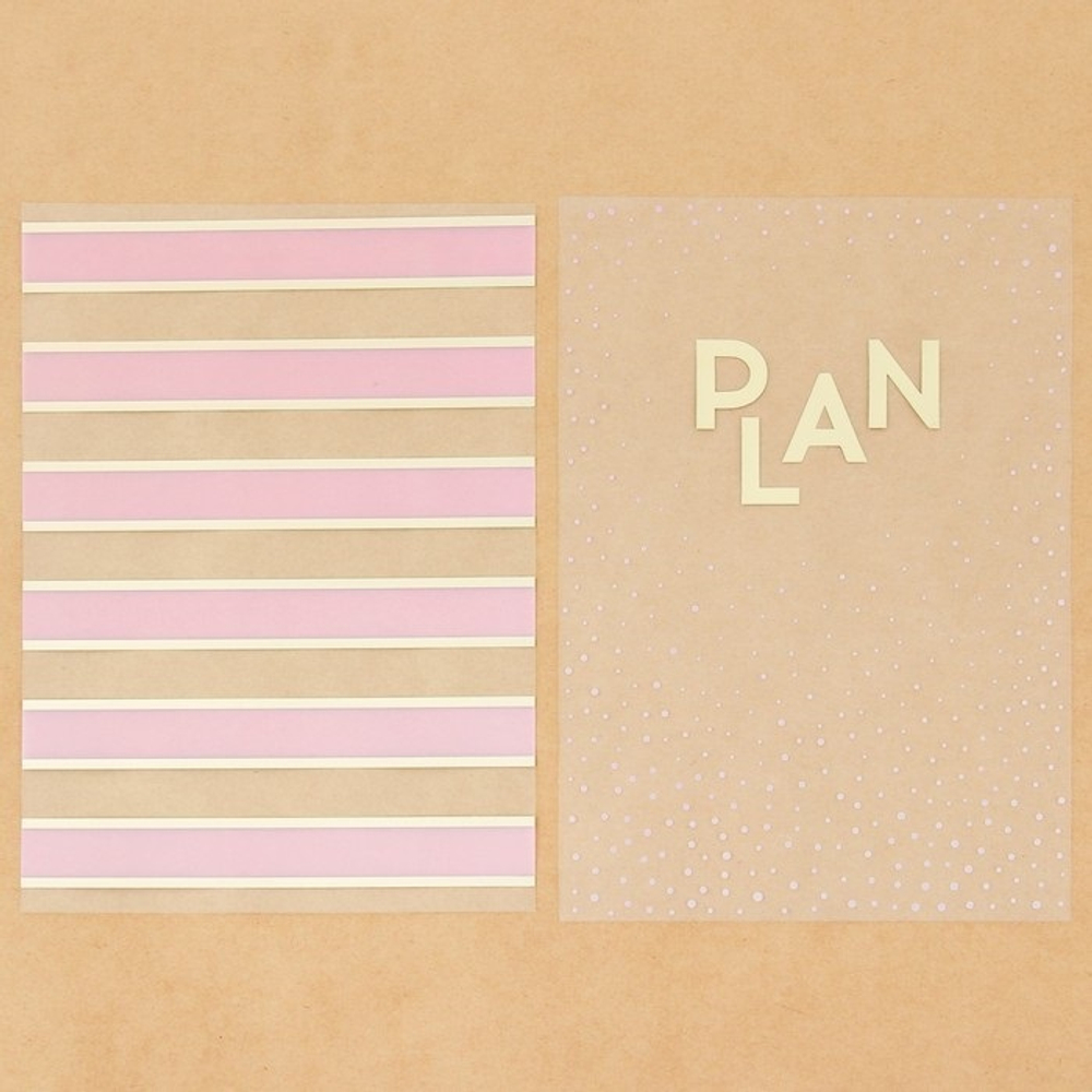 Набор ацетатных разделителей для планера «Розовые облака», 6 листов, 16 × 21 см