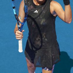 Женская Платье теннисное Adidas Melbourne Tennis Dress - black/разноцветный