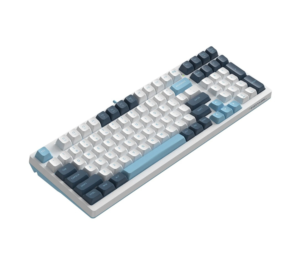 Игровая клавиатура A4Tech Fstyler FS300 механическая бело-синяя RGB USB