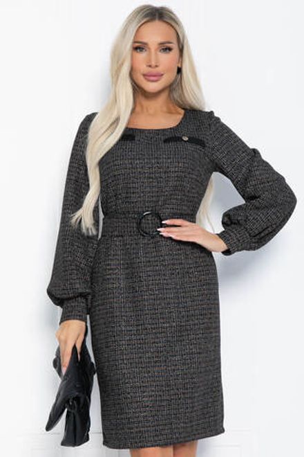 Платье Шарли (черно-бежевое) П12362-18 LT Collection