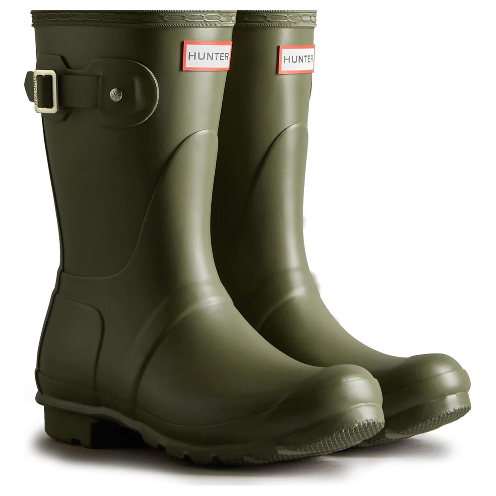 HUNTER Waterproof And Wear resistant Rain Boots Women"s Green