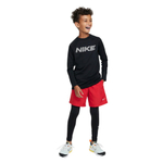 Баскетбольная детская футболка Nike Pro Warm T-shirt Black