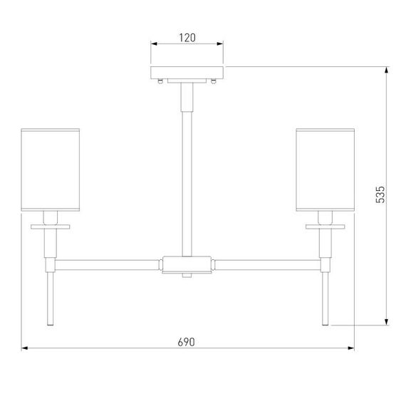 Подвесная люстра Eurosvet Brielle 60132/6 хром