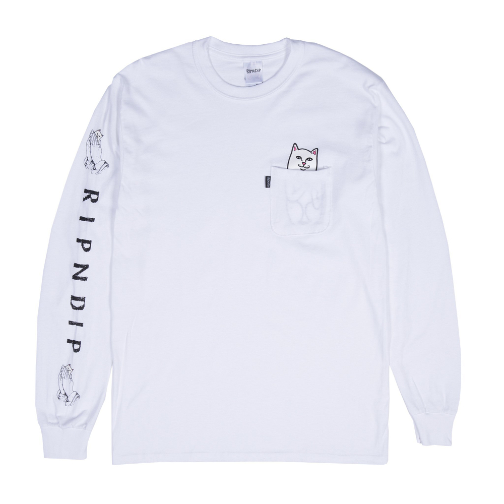 Лонгслив Ripndip Lord Nermal LS White