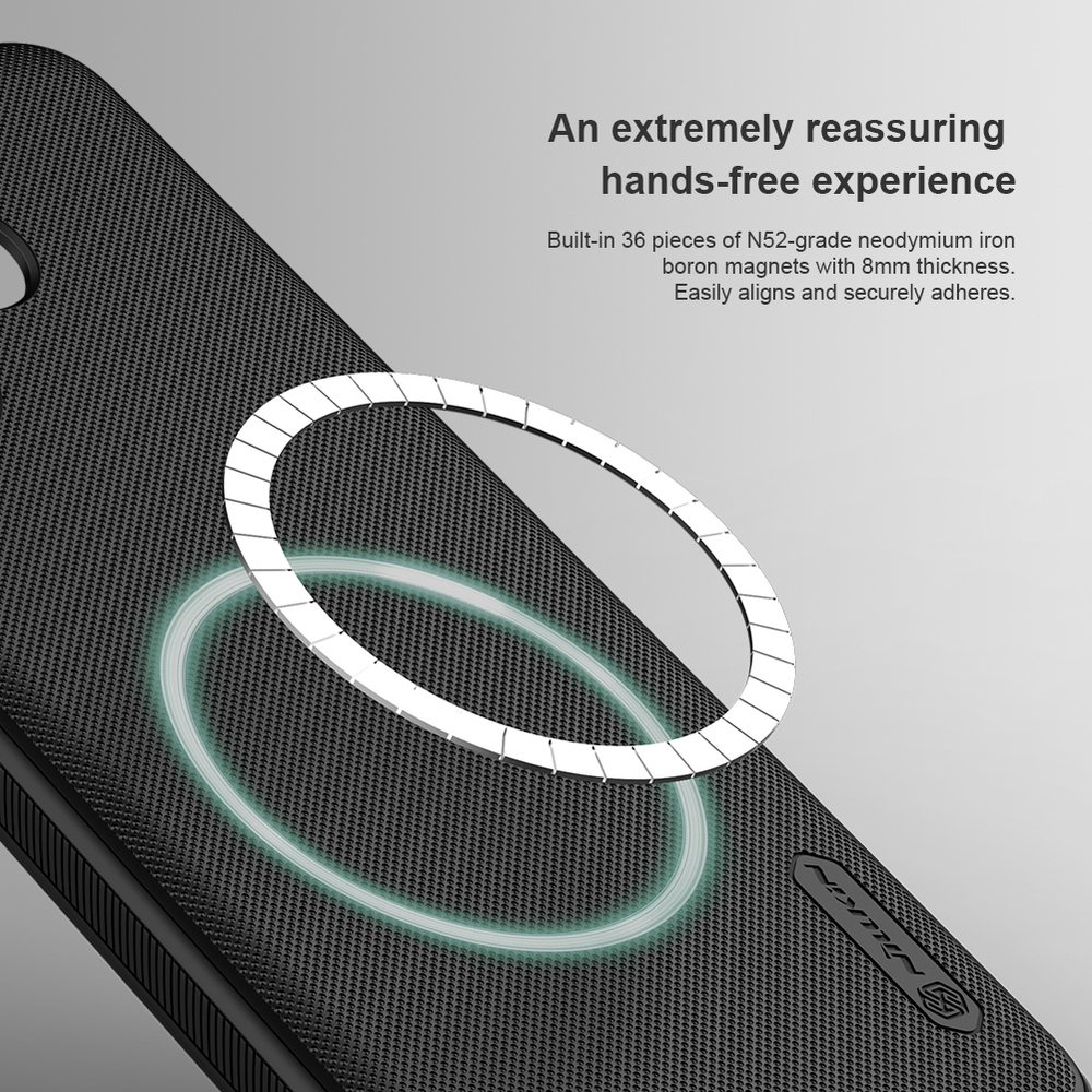 Чехол усиленный от Nillkin c встроенным круглым магнитом для Xiaomi Redmi Turbo 3, серия Super Frosted Shield Pro Magnetic Case