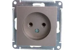 Розетка Systeme Electric ATLASDESIGN без заземления шампань 38178