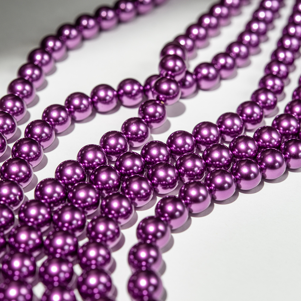 Хрустальный жемчуг, оттенок "Ultraviolet", шар 10мм, улучшенное покрытие