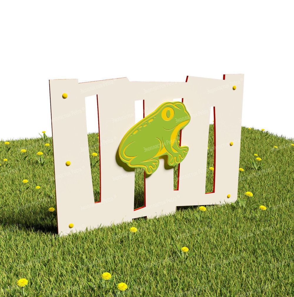 Забор уличный из экопластика 2, секция 1000х740 мм