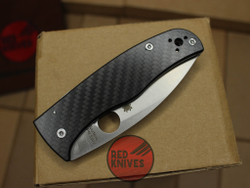 Нож Spyderco Bodacious - рукоять карбон, клинок сатин
