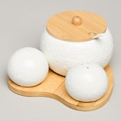 НАБОР ДЛЯ СПЕЦИЙ LEFARD "MUSE" 3 ПР. НА ДЕР.ПОДСТАВКЕ 15,5*15,5*10 СМ