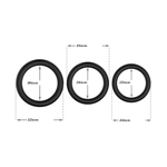 Набор эрекционных колец Useeker USK-C05 BL Triple Silicone 44,48,52мм