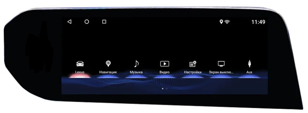 Магнитола Lexus ES200, ES250, ES300h, ES350 2012-2018 (джойстик-мышь) - Radiola RDL-LEX-ES-High монитор 12.3" на Android 13, 8Гб+128Гб, CarPlay, 4G SIM-слот