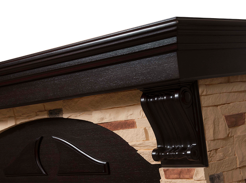 Портал Firelight Torre 25S камень сланец натуральный, шпон венге