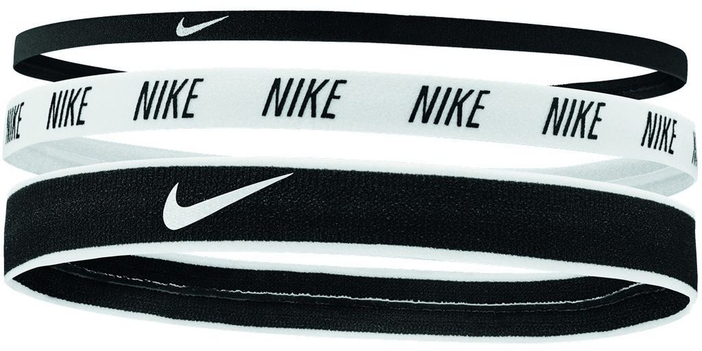 Повязка на голову Nike Mixed Width Headbands 3P - Black