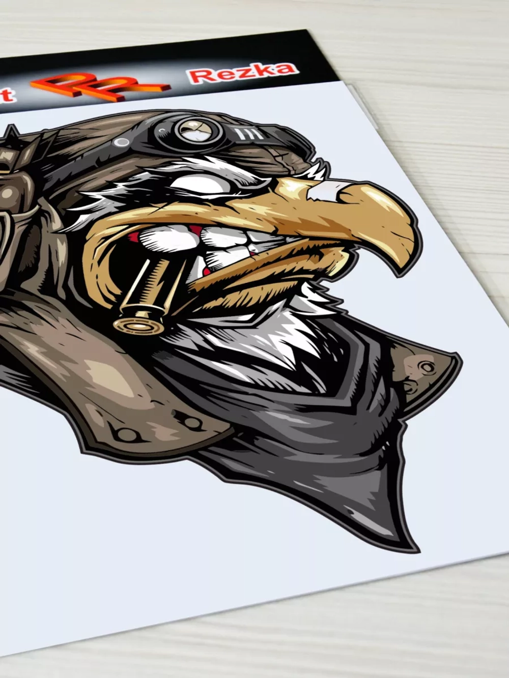 Наклейка - Орел с патроном