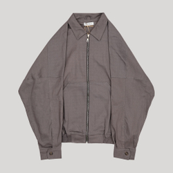 Zip-Up Shirt Jacket Shark Skin