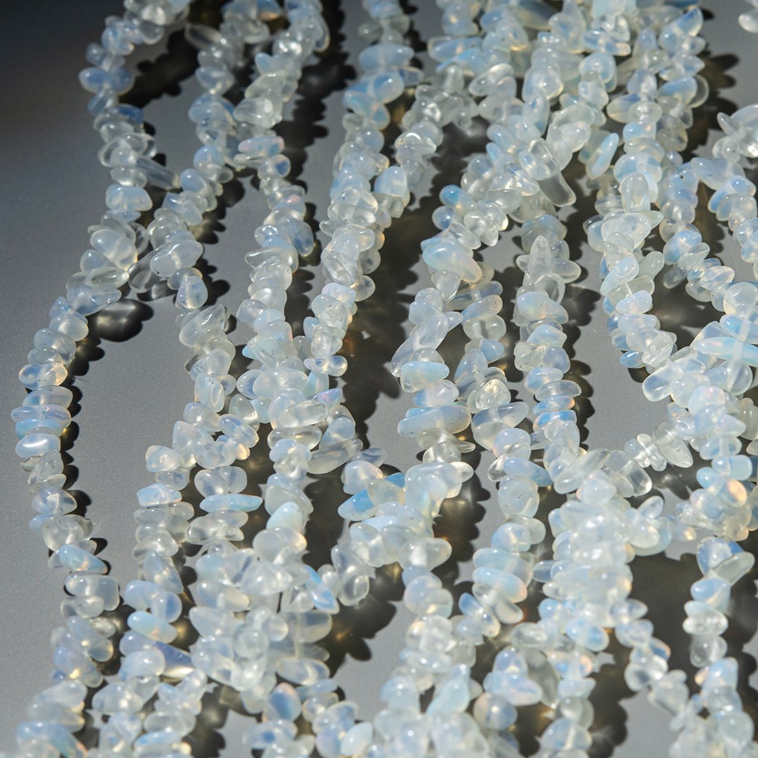 Лунный камень (имитация), фриформ, 4-9мм