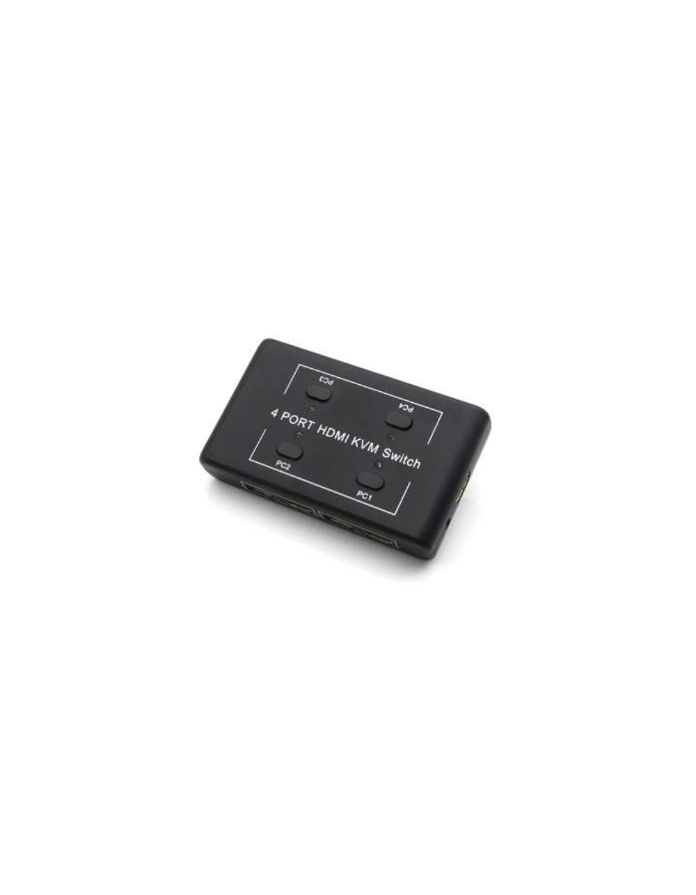 KVM переключатель ORIENT HS41, HDMI KVM переключатель на 4 устройства, порты HDM + 2xUSB (клавиатура+мышь), поддержка 4K@30Hz, кнопка переключения на проводе 1.2 м, не требуется внешнее питание (31067)