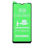 Защитное стекло Ceramics Samsung A12/A02/A02S (черный) 9D тех.упаковка