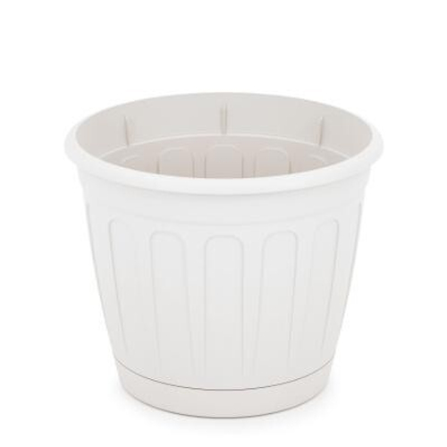 ГОРШОК ДЛЯ ЦВЕТОВ ДИОНИС 2,6Л БЕЛЫЙ 181*181*154 М8245