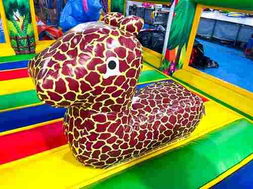 Коммерческий надувной батут «Зверята на радуге», без горки, 7*5*2,8 м