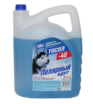 Жидкость охлаждающая "Тосол Полярный круг" А-40М 10 кг