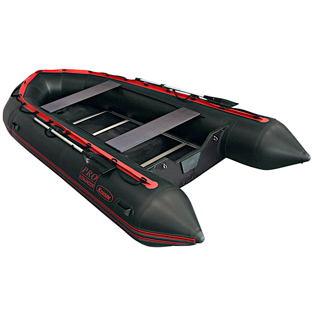 Лодка ПВХ Мнев и К Korsar Командор KMD-430Pro Чёрный