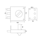 Замок накладной ЗН1-2-3 (+) (Форт+) АЛЛЮР