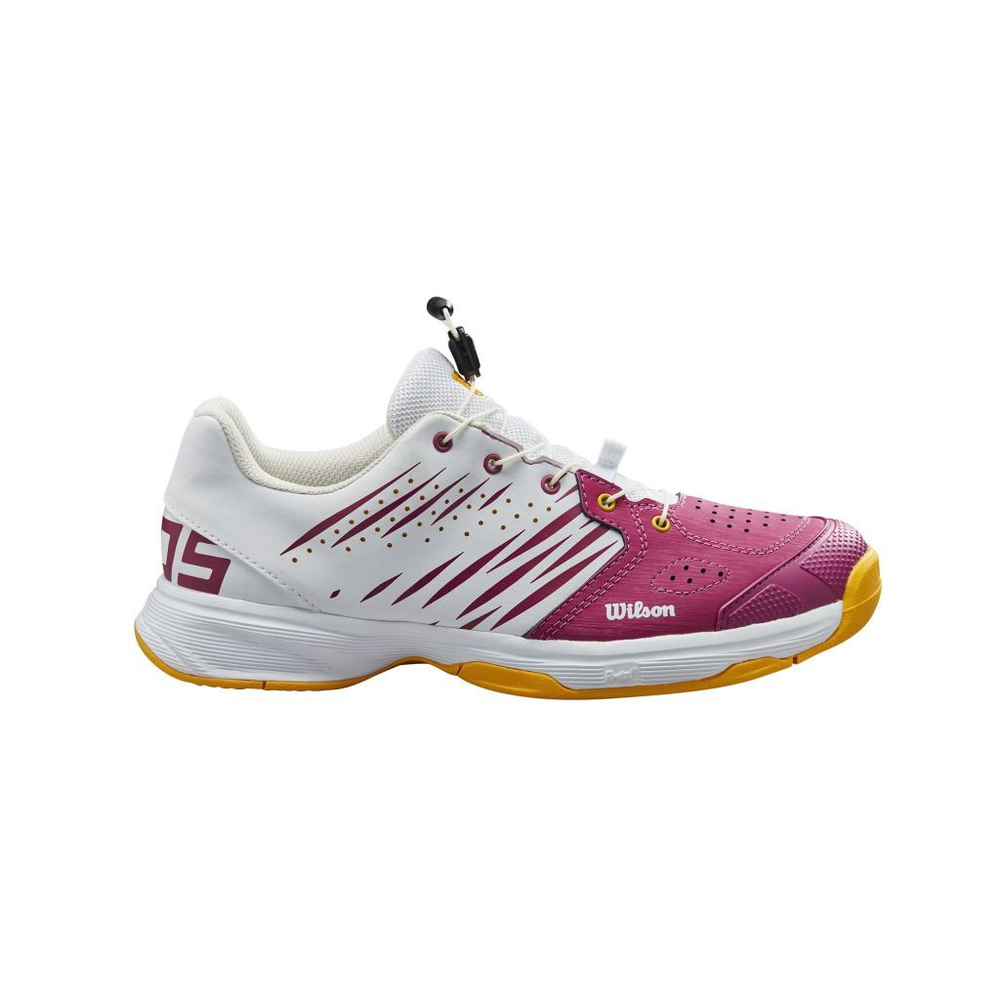 детские Кроссовки теннисные Wilson Kaos 2.0 QL Jr - baton rouge/white/saffron